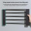 Magnetic Washing Machine Side Shelf Space-Saving Folding Clothes Rack No Punching Temporary Rack Simple Bathroom Shelf. 2