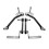 4pcs/Set Headlight Level Adjustment Rod Link for  GLS X166 ML W166 GLE W292 A1663200132 A1663200932 A1663201032 1