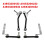 4pcs/Set Headlight Level Adjustment Rod Link for  GLS X166 ML W166 GLE W292 A1663200132 A1663200932 A1663201032 2
