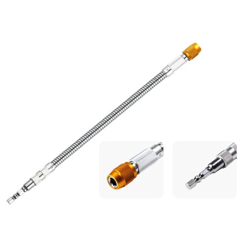 Universal Flexible Shaft Electric Screwdriver Hand Drill Bending Bit Extension Socket Hexagon Extension Rod 2