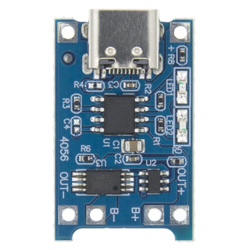 TP4056 +Protection Dual Functions 5V 1A Micro/Type-C USB 18650 Lithium Battery Charging Board Charger Module Micro USB 2