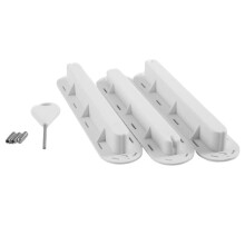 3 Stuks voor Futures Vinnen Box Professionele Surfplank Accessoires Surfplank Kleurrijk voor Future Vinnen Plug met Sleutel Schroeven (Wit)