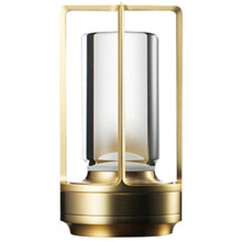 Lampe Cristal Rechargeable Table de Chevet Chambre Led Tactile Lampe de Table Restaurant DéCoration Ambiance Veilleuse Doré