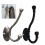 5 Pieces Wall Mounted Coat Hook Robe Hooks Cloth Hanger Coat Hanger Coat Hooks Rustic Hooks Key Hooks(Bronze) 3