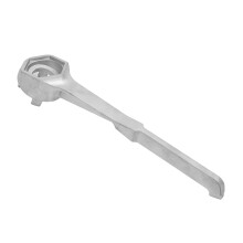 Llave para tambores de aluminio ligero de 10-55 gal plateada