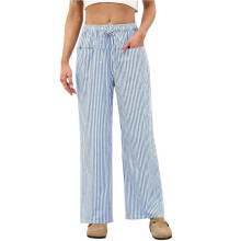 Womens Striped Gingham Pants 2026 Pajama Lounge Boxer Pants Cute Comfy PJ Bottoms with Pockets  Stripes L