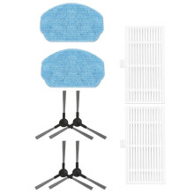 Filtro Spazzole Laterali Mop Pads Set Parti di Ricambio per Accessori per Aspirapolvere Robot BR150/BR151