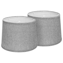 Lampenschirme, Lampenschirme Aus NatüRlichem Leinen, 12,6 X 11,6 X 9,8 Zoll Hoch, Ersatz-Lampenschirme Aus Stoff für Tischlampe, Stehlampe-A