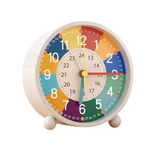Children's Alarm Clock Silent Alarm Clock Bedside Table Non-Ticking USB Table Clocks for Early Education Boys and Girls