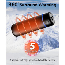2 in 1 Hand Warmers Rechargeable Reusable Electric Portable Pocket Heater for Winter Outdoor Camping Hikes