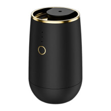 Vattenfri Eterisk Olja Aromaterapi Diffuser Office Desktop BäRbar Elektrisk för Spa Hem Car Spray Timing Svart
