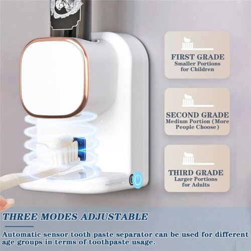Automatic Electric Toothpaste Dispenser Auto Toothpaste Dispenser+Sensor for Bathroom Wall Mounted Toothpaste Pump 2 2