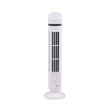 Ventola di Portatile, Ventola A Torre Semplificata con LED, Vento Potente, Design Salvaspazio, Senza Lama, Interfaccia USB Bianca