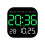 Digital Wall Clocks Temperature Date Week Dispaly Electronic Table Clock 12/24H Wall-Mounted LED Alarm Clock Remote,E 1