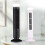 Portable Air Cooler Fan,Streamlined Tower Fan with LED,Powerful Wind,Space-Saving, Bladeless Design, USB Interface White 3