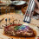 Electric Salt and Pepper Grinder Rechargeable Automatic Pepper Mill with Adjustable Coarsenes with LED Light-B 3