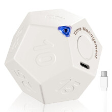 Minuterie Rotation DodéCagone - Minuterie Rechargeable Son Vibreur LumièRe Alarme Flip Timer 1 3 5 10 15 20 25 30 45 60 90 Compte à Rebours