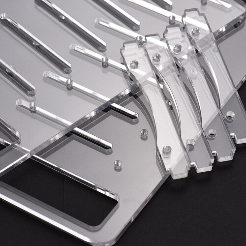 Festplattenhalterung Acryl 6 Bay Rack 2