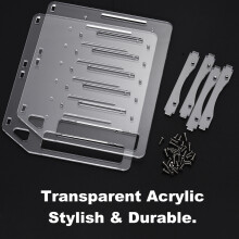 Festplattenhalterung Acryl 6 Bay Rack