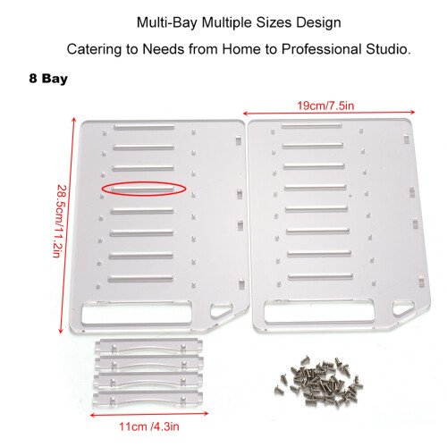 Festplattenhalterung Acryl 6 Bay Rack 1