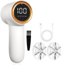 Stofscheerapparaat, Pluisverwijderaar voor Kleding met LED-Display, Oplaadbare USB-Ontbobbler, Pluisjesscheerapparaat-Ontluchter