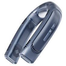 Condizionatore D'Aria Portatile Collo Ventilatore Semiconduttore Ventola di Raffreddamento Senza Lama, Ventilatore Personale Sospeso Ricaricabile Blu