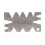 4Pcs Screw Cutting Gauge Machining Threads Angle Gauges Stainless Steel Measuring Tool Gauging Tools 6