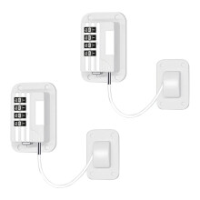 Fridge Lock with Code, Pack Of 2 Fridge Locks, No Drilling, Fridge Locks for Refrigerators, Wine Cooler, Window Drawer