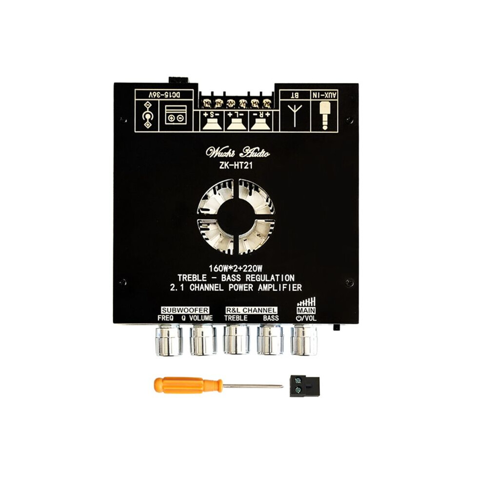 Zk-Ht21 Power Amplifier Board 2.1 Channel 2X160w+220W Subwoofer Tda7498e Digital Amplifier Module With Case 6033652636888