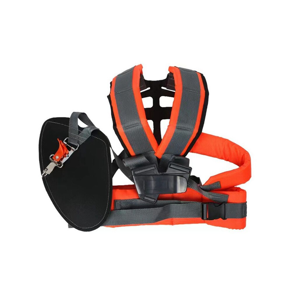 Trimmer Shoulder Strap Padded Universal Adjustable Weed Eater Harness Double Shoulder Harness For Weed Trimmer Gray 4713401113069