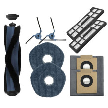 Accessories for X10 Pro Omni Robot Vacuum Dust Bag Hepa Filter Roller Side Brush Mop Cloth