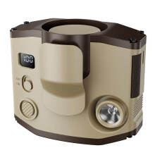 Ventilador Portátil com Clipe de Cintura, Ventilador de Colar Portátil com Bateria de 8000mAh, Ventilador de Resfriamento Forte Cáqui
