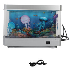 USB Simulierte Aquariumlampe, Künstliches Tropisches Aquariumlicht, Aquariumdekor, Nachtlicht, Virtueller Ozean, LED-Tischlampe