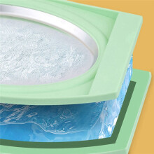 Eiscreme-Maschinenpfanne, Multifunktional, Teller für Kalte Süße Speisen, Gerollte Eiscreme-Maschine, Hausgemachter Yogurt, Gelato, Grün