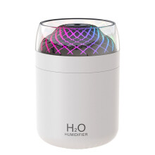 Glass Cup Humidifier Colorful Light Bedside Table Decoration Night Light Usb Large Mist Humidifier White
