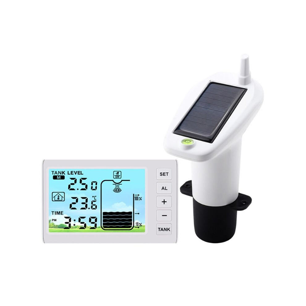 Tauoh Ultrasonic Level Sensor, Water Liquid Depth Level Meter Sensor Liquid Level Sensor With Temperature Display Led Display