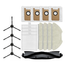 Für AIRROBO T20+ Roboterstaubsauger-Teile, Zubehör, Hauptbürste, Hepa-Filter, Staubbeutel, Wischmopp, Waschlappen