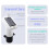Niveausensor, Watervloeistofdiepteniveaumetersensor Vloeistofniveausensor met Temperatuurdisplay LED-Display 5