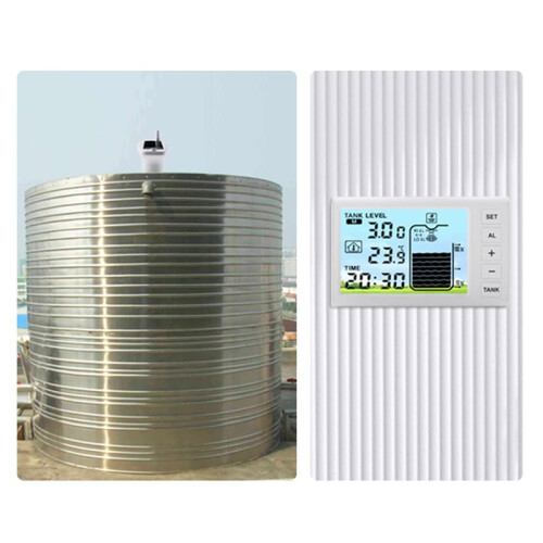 Niveausensor, Watervloeistofdiepteniveaumetersensor Vloeistofniveausensor met Temperatuurdisplay LED-Display 2