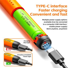 USB Rechargeable Portable Soldering Iron 3-Speed Temperature Adjustable Electric Repair Welding Iron Tool Gray