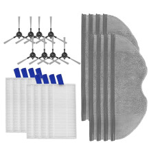 Per Robot Aspirapolvere E5 / C108 Spazzola Laterale di Ricambio Filtro HEPA Cuscinetti per Mop Pezzi di Ricambio Accessori