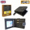 JCB JCB - Mens Genuine Leather Wallets | Tri Fold Button Close Wallet RFID Protected (Black Box, Black) 2
