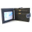JCB JCB - Mens Genuine Leather Wallets | Tri Fold Button Close Wallet RFID Protected (Black Box, Black) 3