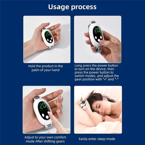Convenient Handheld Sleep Aid EMS  Current Calming Sleep Aid Multi Level Adjustment Intelligent Sleep Aid USB 2