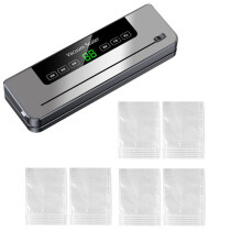 Food Saver Vacuum Sealer Machine with Cutter Can Vacuum Sealer for Dry Wet Food Storage 30 Pcs Bags Included UK Plug