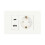 Standard Socket Wall Power Socket USB+TYPE-C+EURO Socket 16A 180V-250V USB Power Adapter Socket EU Plug 1