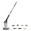Electric Spin Scrubber Shower Scrubber Ipx7 with 7 Replaceable Brush Heads and Adjustable Removable Extension Handle A 1