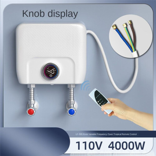 Chauffe-Eau Électrique Chauffe-Eau Instantané Sous Évier, Conversion Entre Fahrenheit et Celsius, Télécommande, A 1