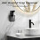 Automatic Soap Dispenser Touchless,4-Level Adjustable Foaming Hand Soap Dispenser, Auto Soap Dispenser Wall Mount,Black 4