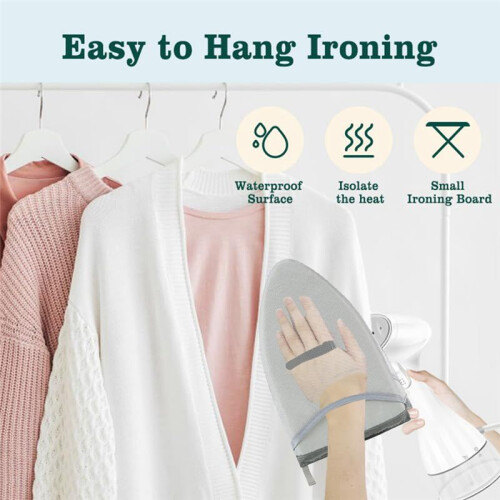 2Pcs Handheld Ironing Board Resistant Steamer Mitt with Finger Loop  Ironing Board 1